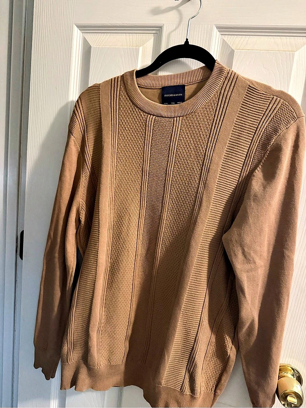 Stitches & Rivets Crew Neck Sweater in Brown XL Like New